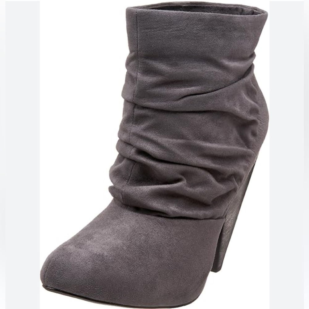 Chinese Laundry Wiz Scrunched Bootie Gray Size 7.5